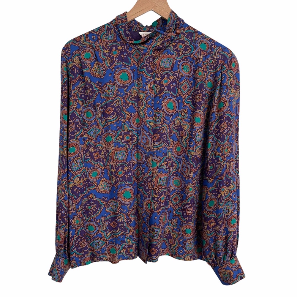 Vintage Sophisticates By Pendleton Abstract Blouse - image 2